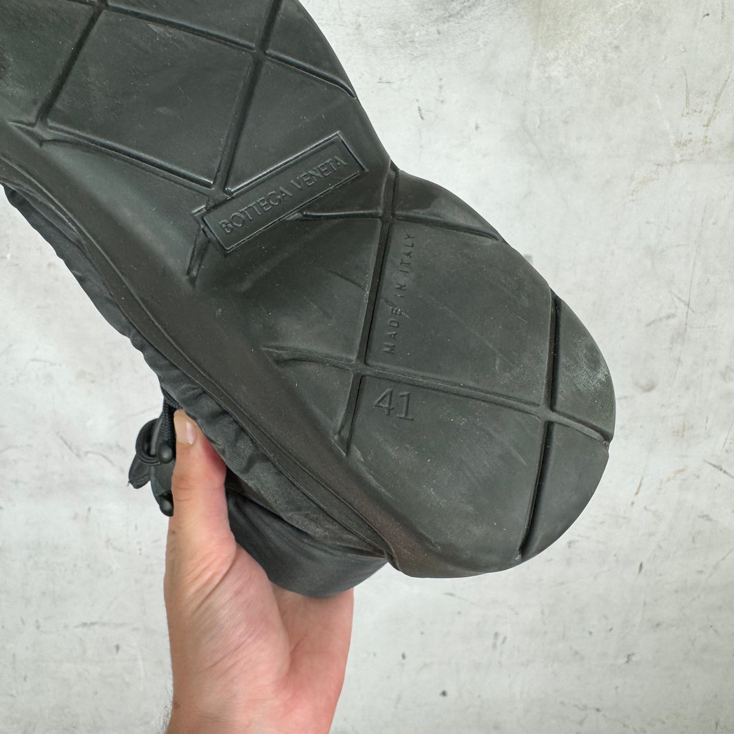 Bottega Veneta Charcoal Bomber Puddle Boots