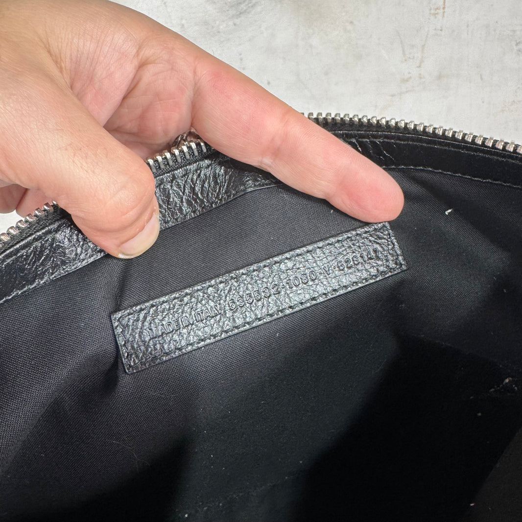 Balenciaga Grafitti Leather Pouch