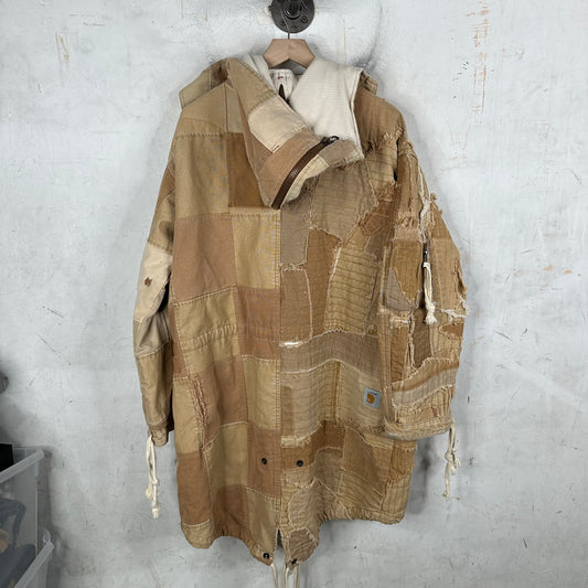 Greg Lauren Reconstructed Carhartt Trench Jacket