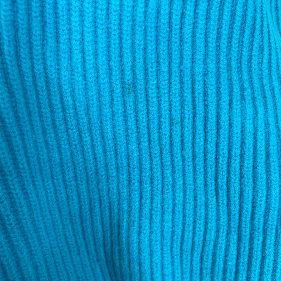 Jil Sander Blue Asymmetric Knit Sweater