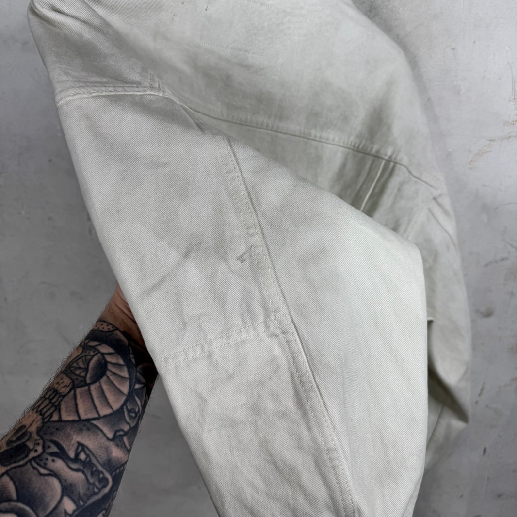 Entire Studio Dirty Wash Denim Jacket White
