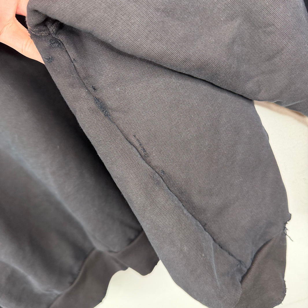 Balenciaga No Logo Black Hoodie