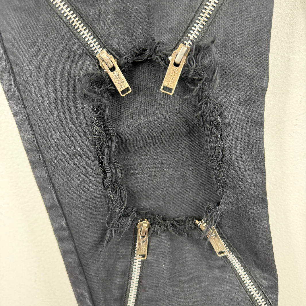 Undercover Stretch Denim 4 Zips Jeans