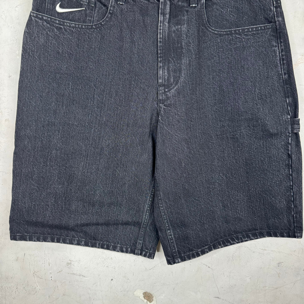Supreme x Nike Logo Denim Shorts
