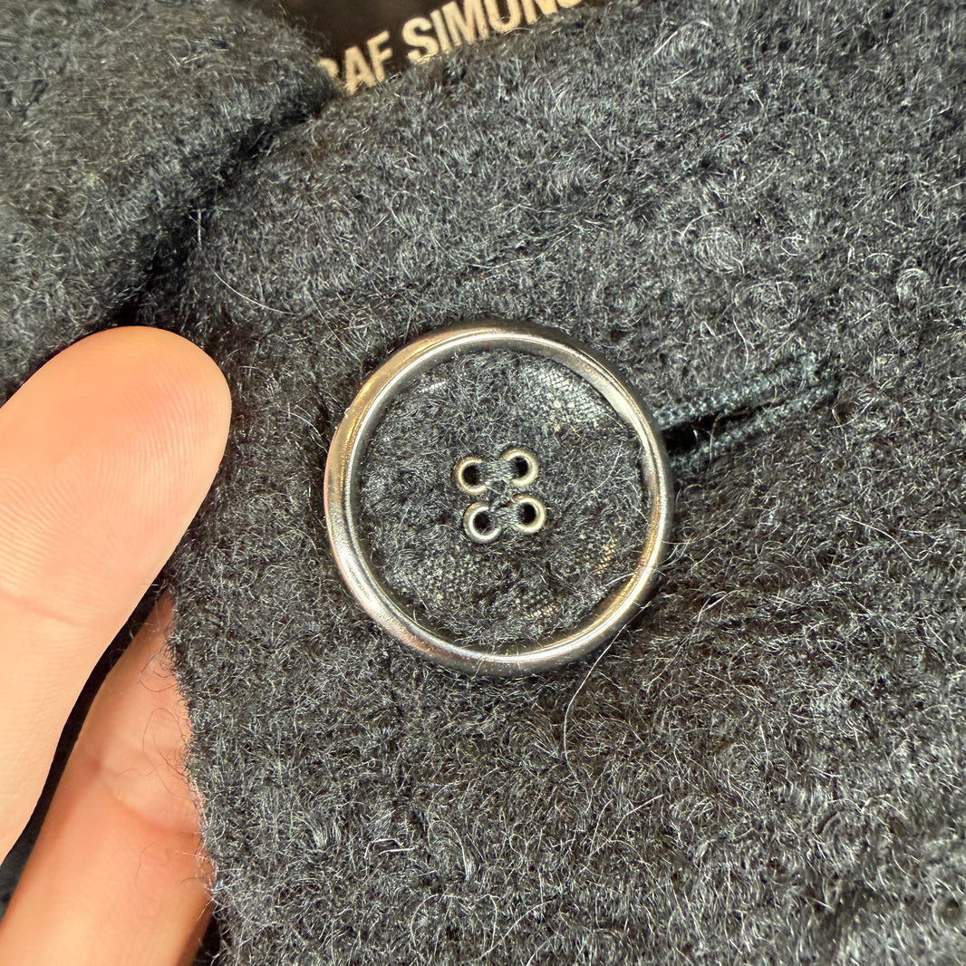 Raf Simons Wool Mohair Heavy Button Up Jacket