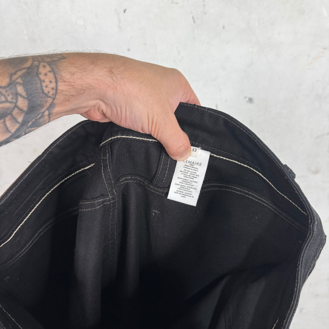 Lemaire Black Wide Jeans