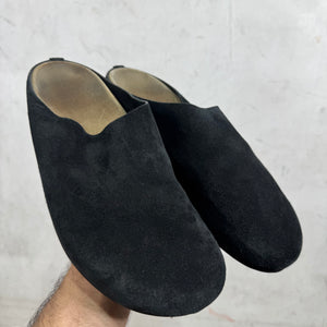 The Row Hudson Suede Slippers