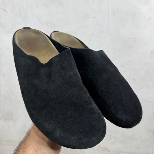 The Row Hudson Suede Slippers
