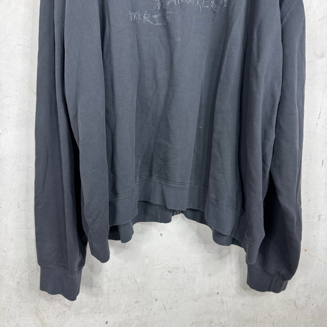 Margiela BNWT Embroidered Logo Zip Hoodie