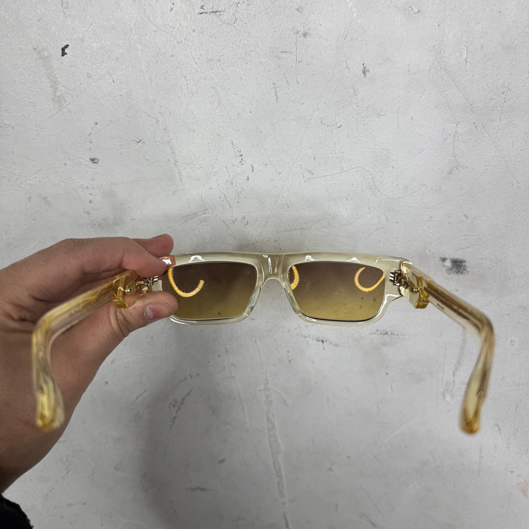 Chrome Hearts Translucent Yellow Girthquake Sunglasses