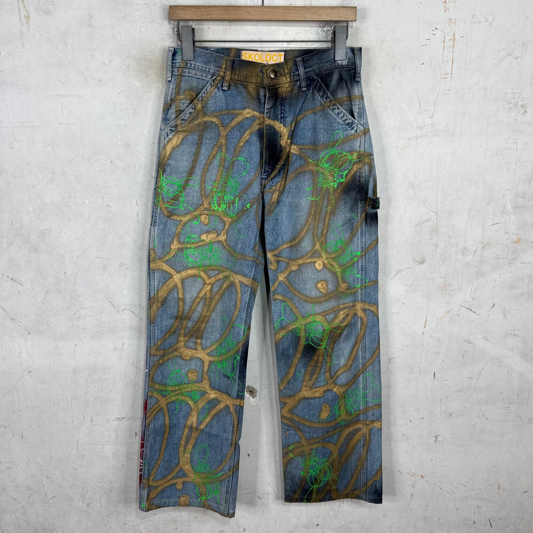 Skoloct Stencil Spraypaint Lee Jeans