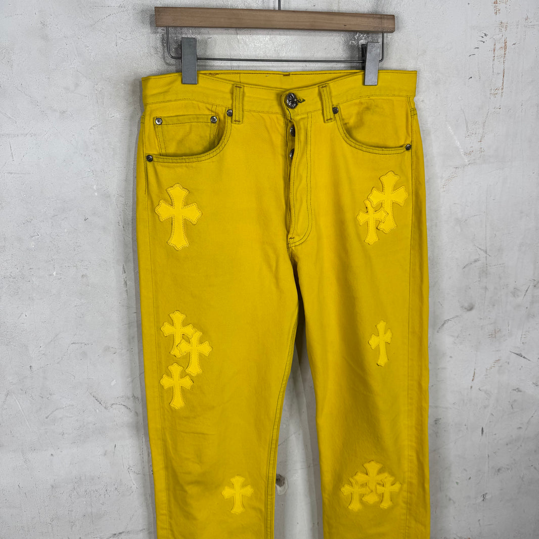 Chrome Hearts x Levis Yellow Patch Jeans