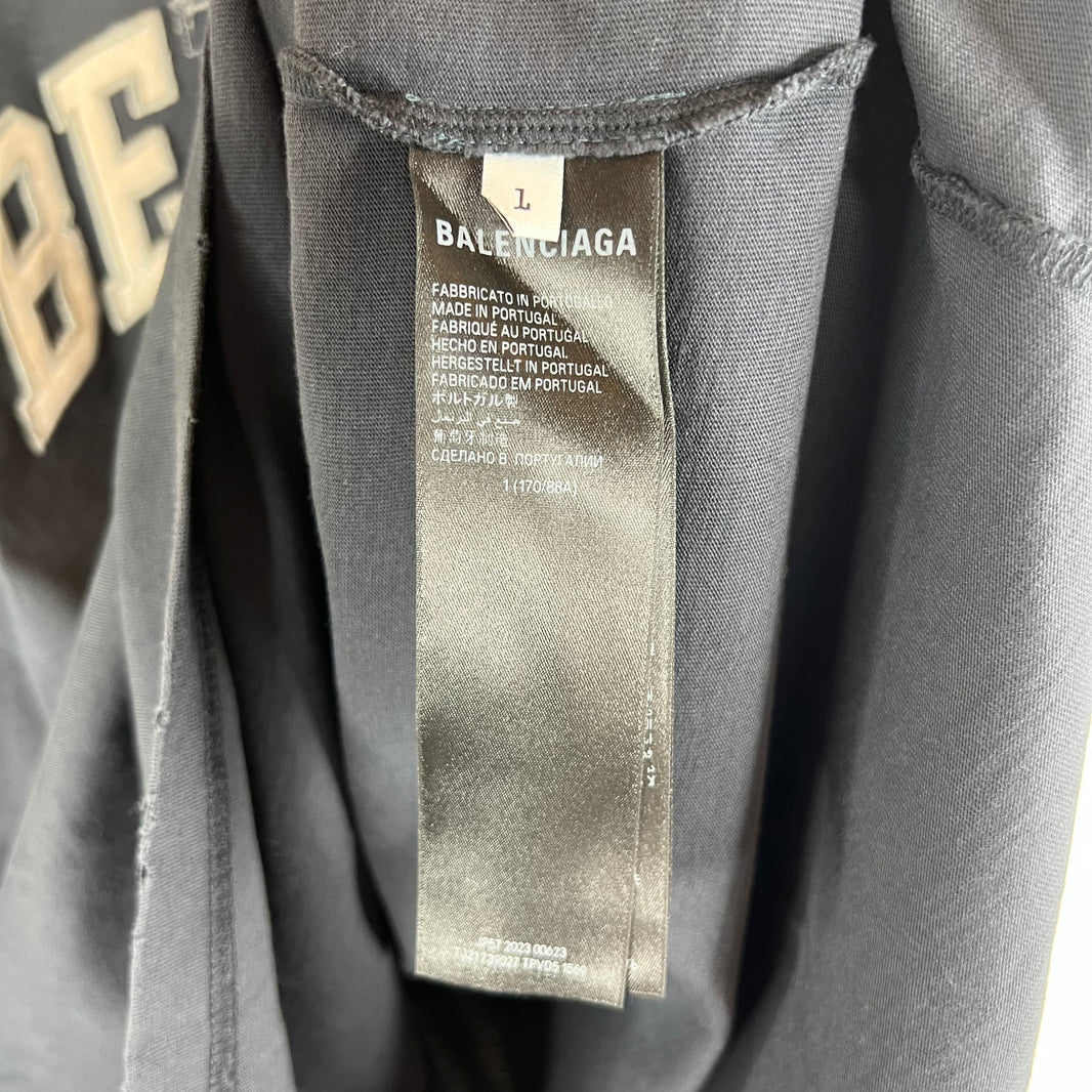 Balenciaga Be Kind Distressed LS Shirt
