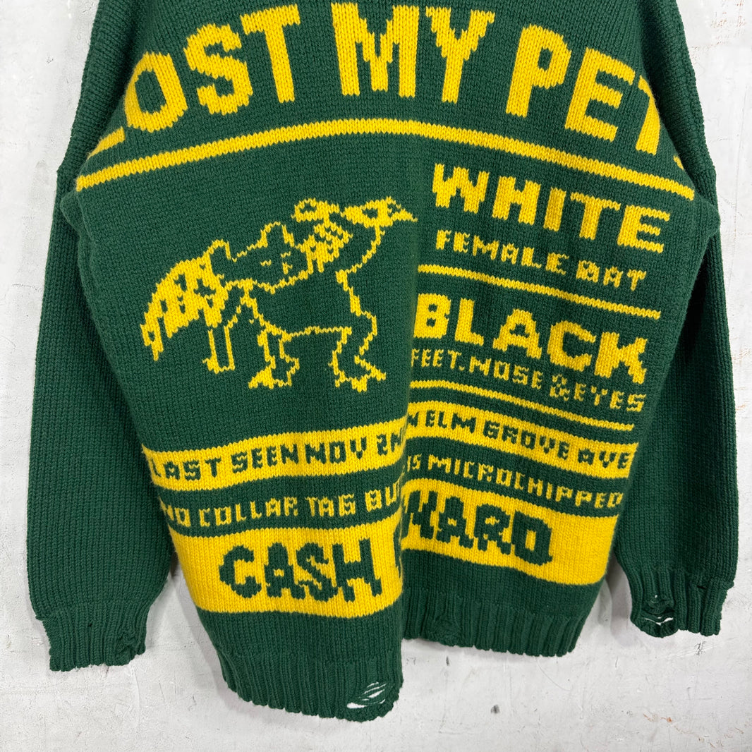 MM6 Lost Pet Heavy Cardigan