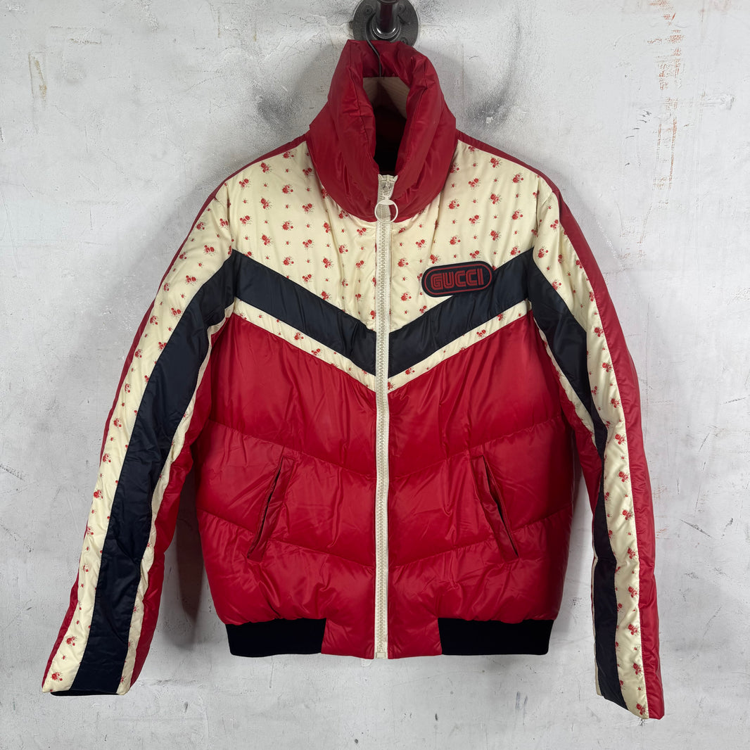 Gucci Floral Paneled Down Jacket
