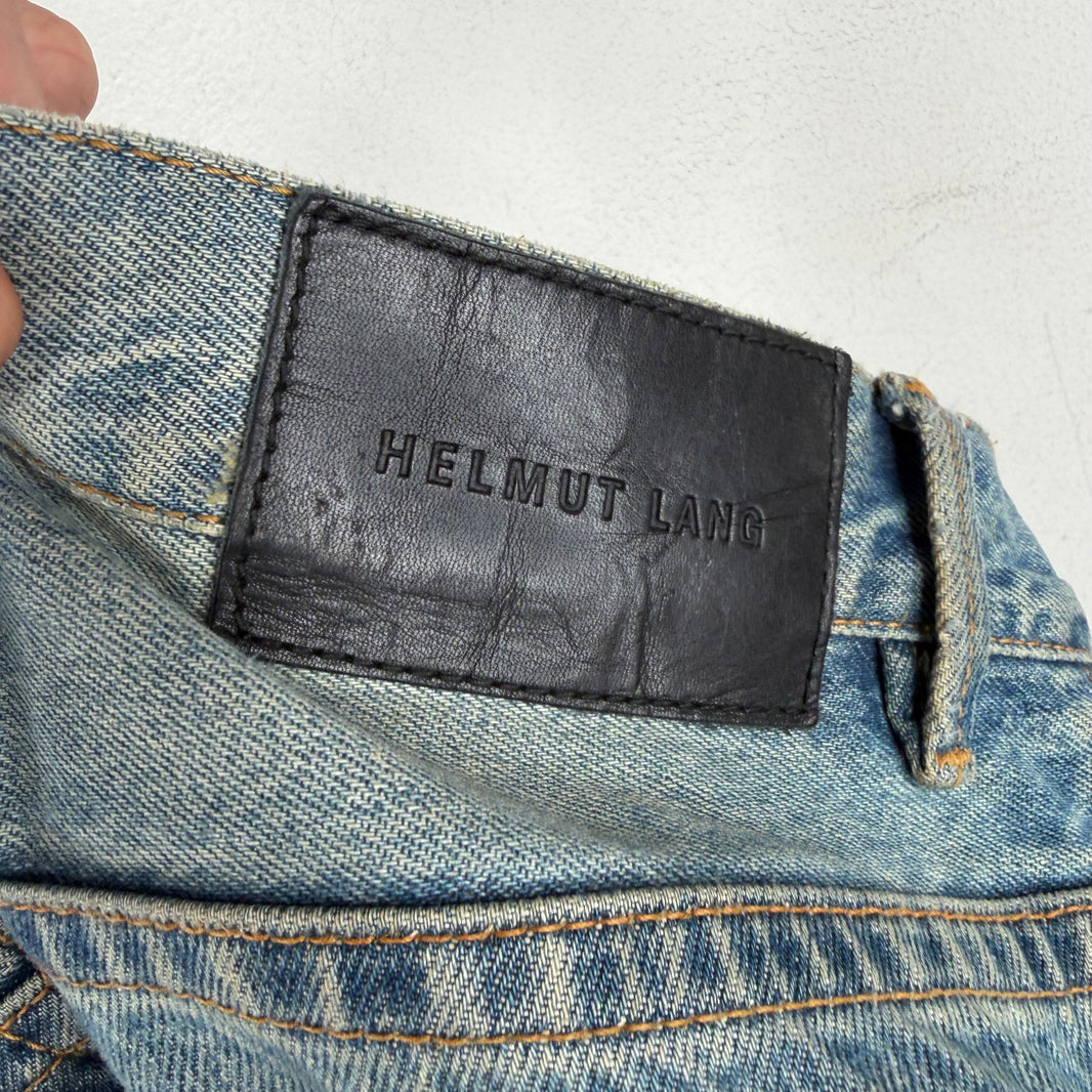 Helmut Lang Light Wash Distressed Jeans