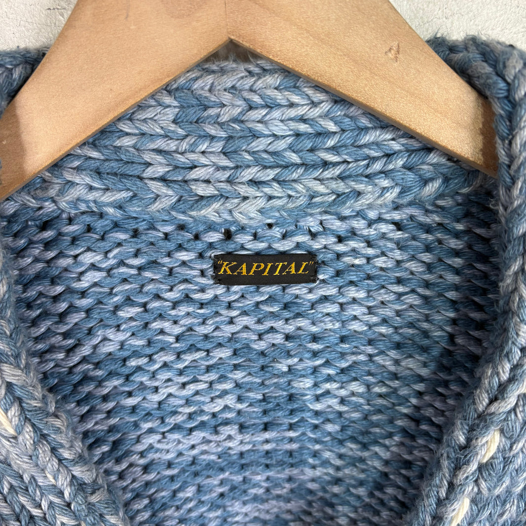 Kapital Heavy Cowichan Cardigan Knit Sweater