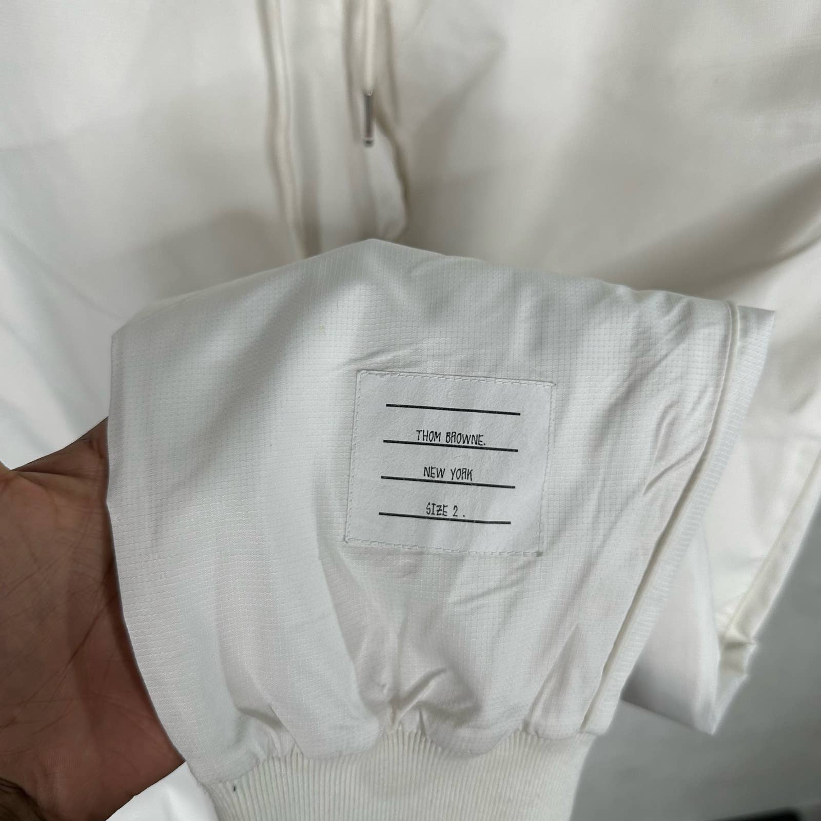 Thom Browne White Tracksuit Pants