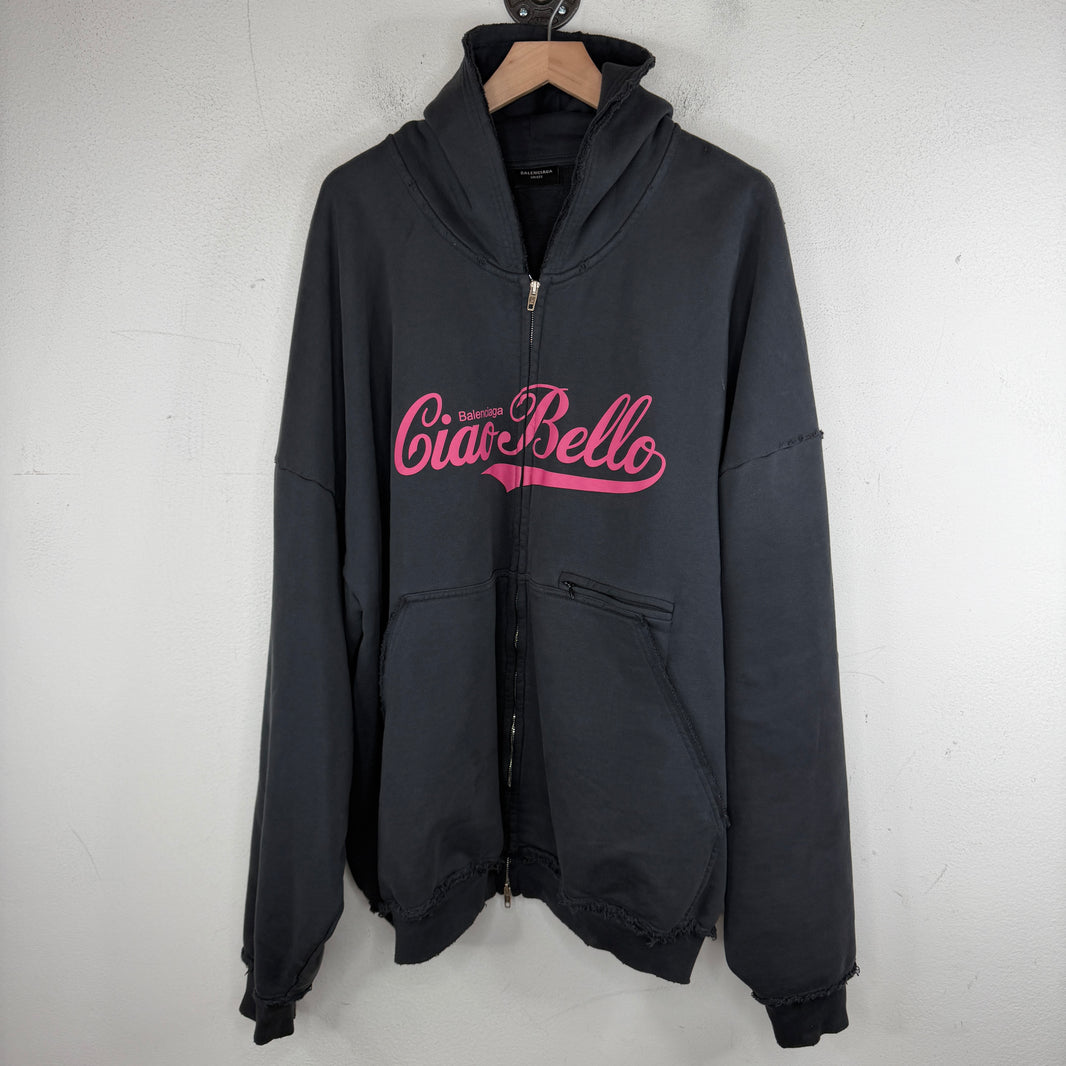 Balenciaga Ciao Bello Zip-Up Hoodie