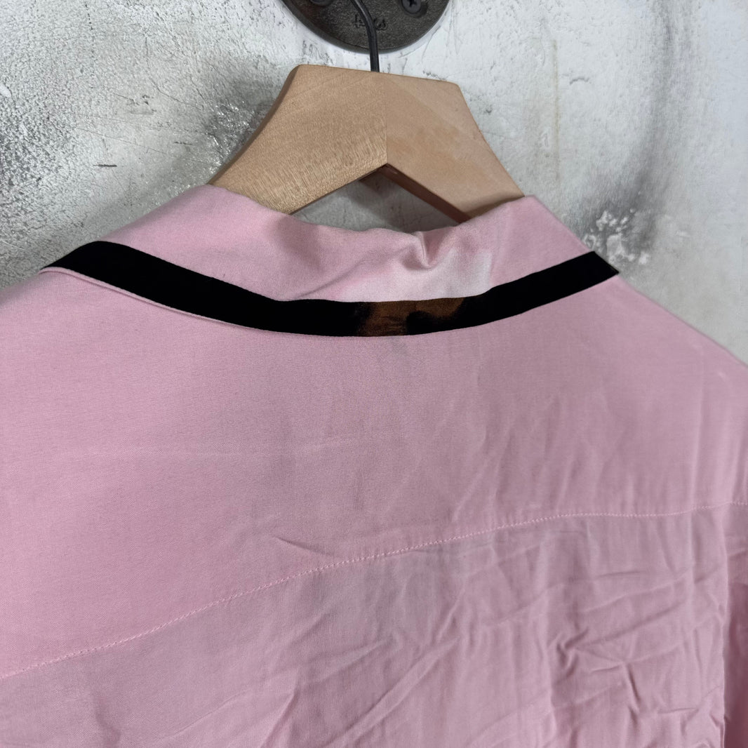 Celine Script Bowling Rayon Shirt