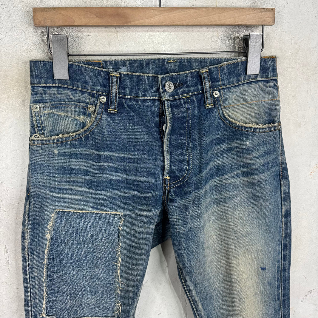 Visvim Social Scrupture Repaired Slim Jeans