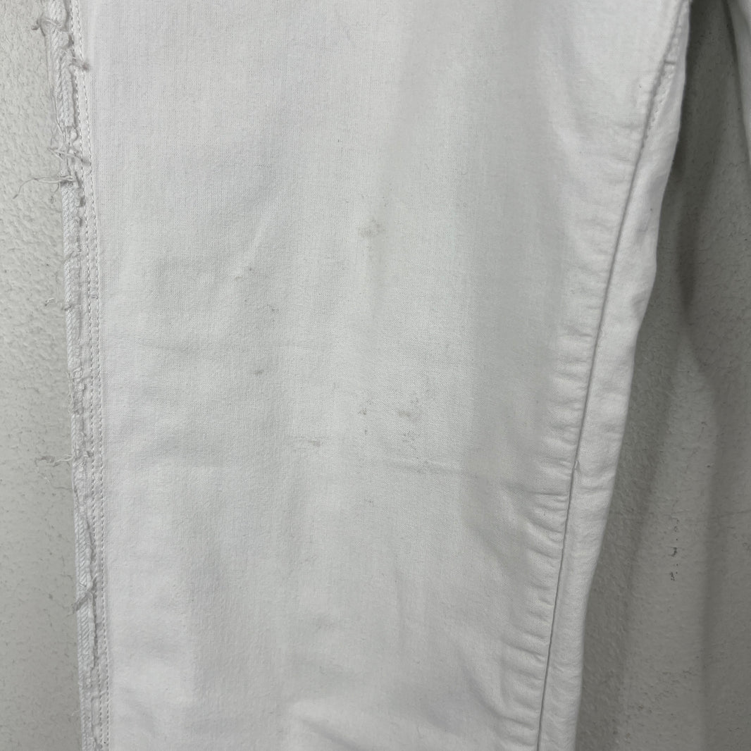Margiela White Distressed Inside Out Jeans