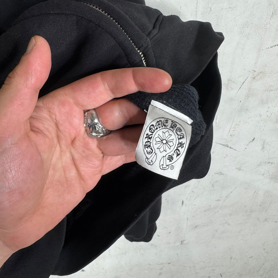 Chrome Hearts Floral Red Scroll Thermal Zip Hoodie