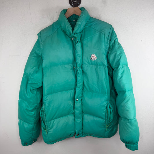 Moncler Green Convertible Puffer Jacket