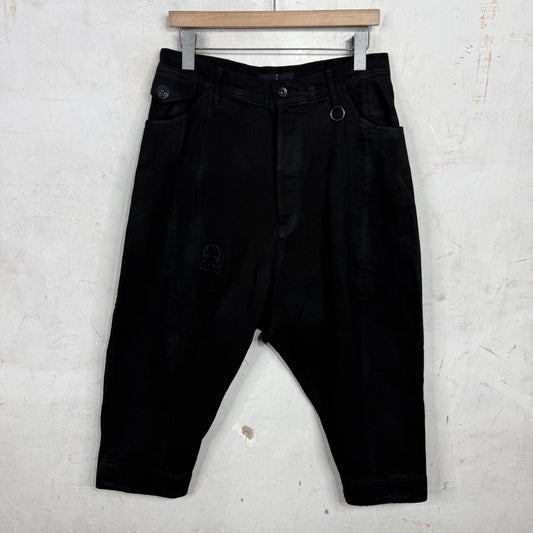Julius SS13 Black Denim Capris