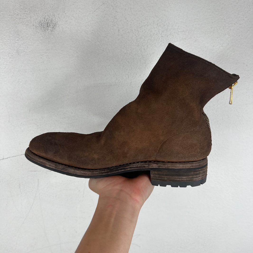 Guidi Undercover 966V_EYE Reverse Horse Leather Back Zip Boot