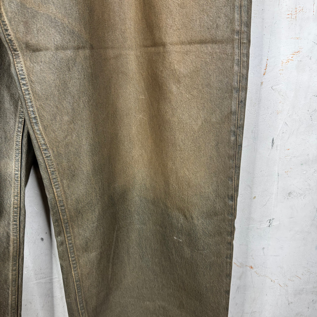 Acne Studios Waxed Baggy Jeans