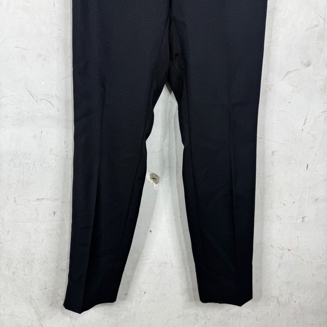Saint Laurent Red Striped Black Trousers
