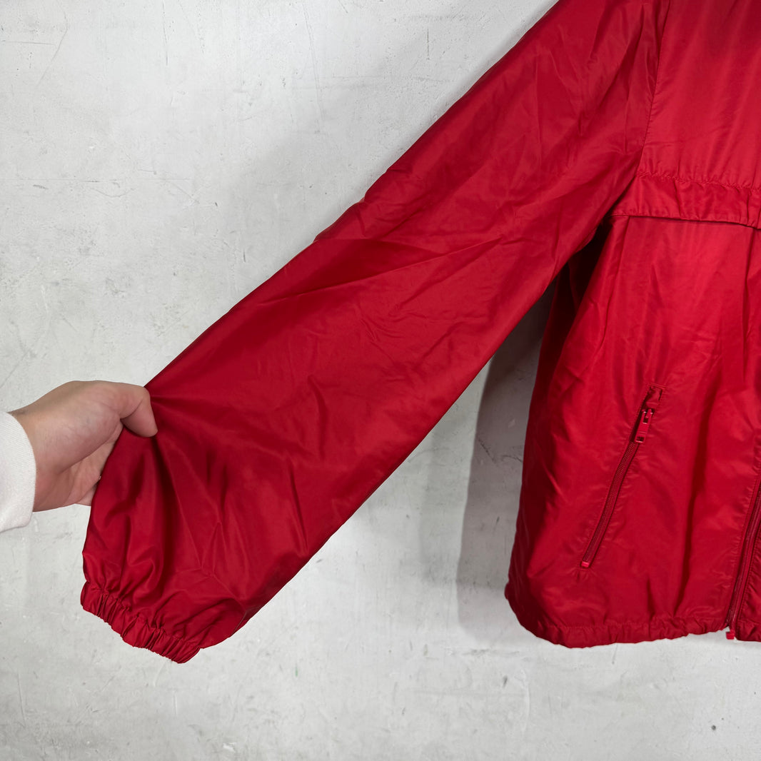 Prada Red Crest Logo Windbreaker