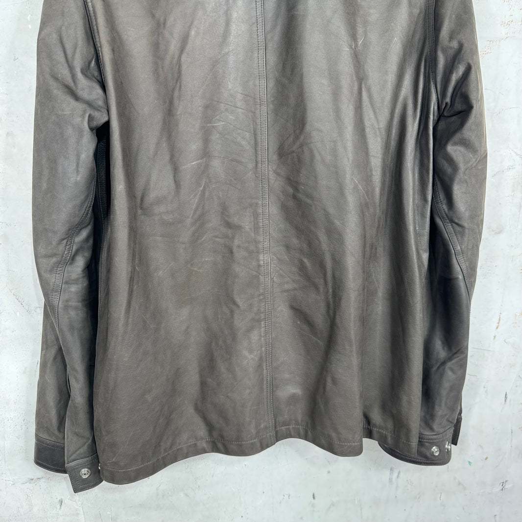 Rick Owens Porterville Calf Leather Backstrap Jacket