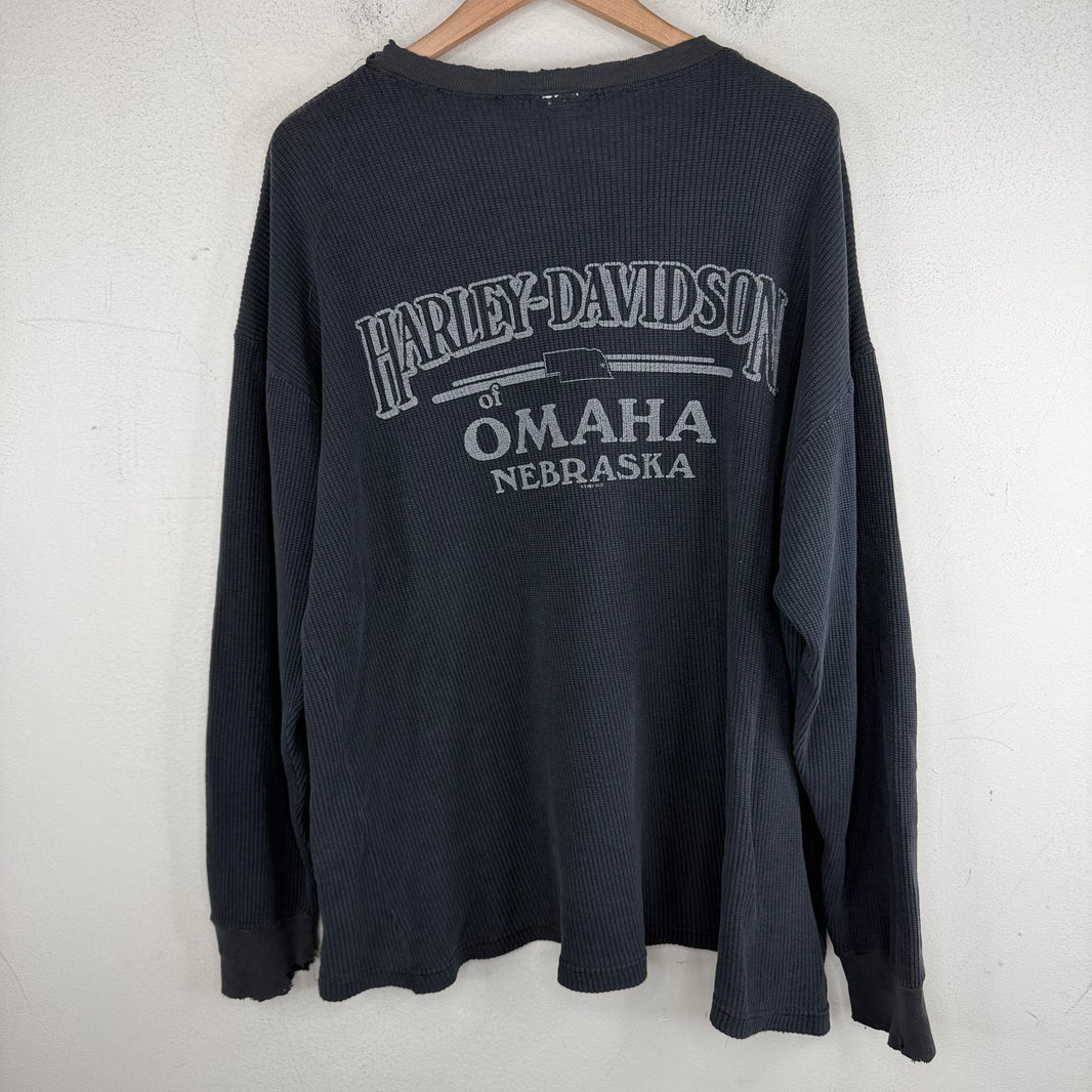 Vintage Smoked Harley Thermal L/S T-Shirt