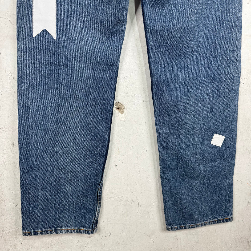 Stefan Cooke Patched Levi's Jeans