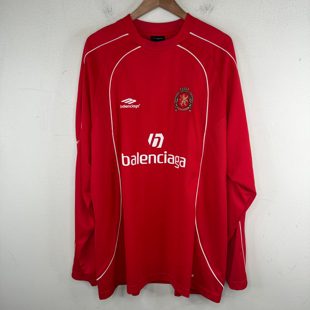 Balenciaga Red Soccer L/S Jersey