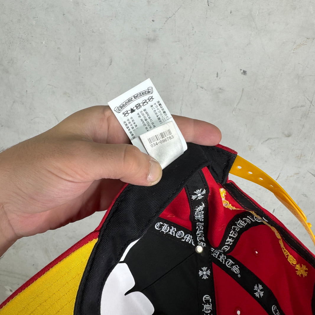 Chrome Hearts Red/ Yellow CH Baseball Hat
