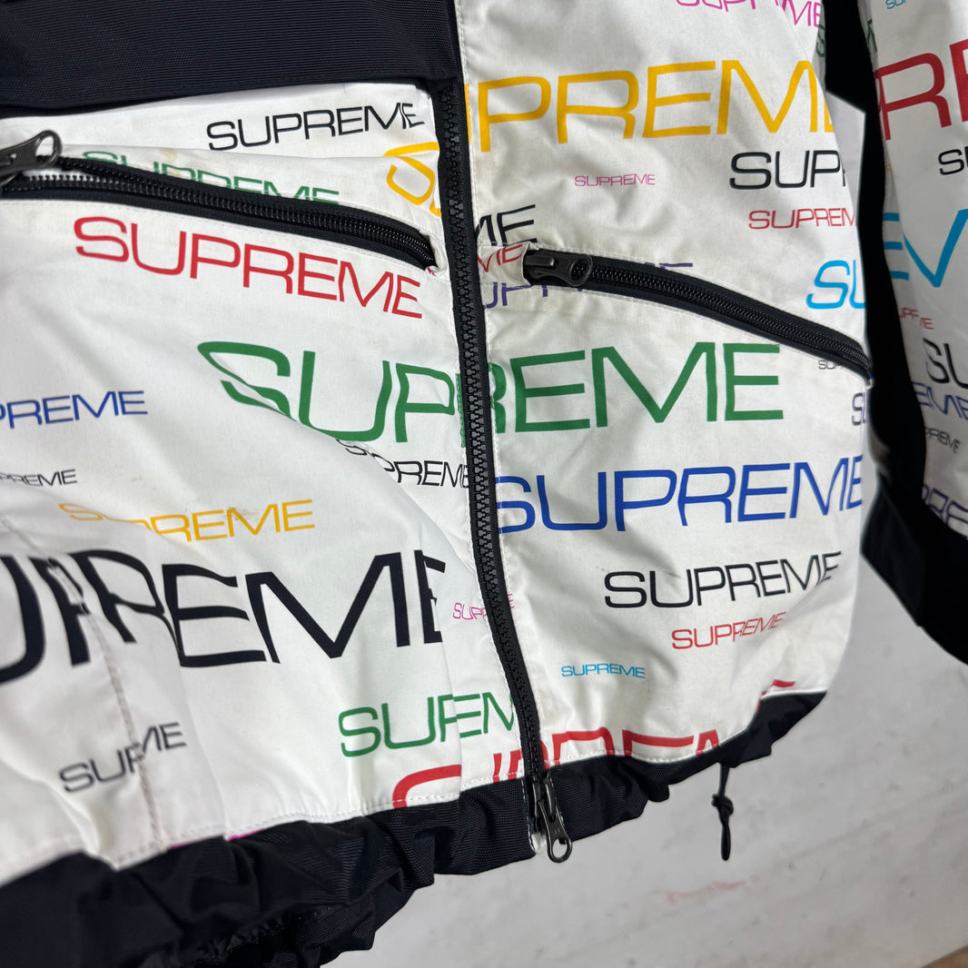 Supreme x TNF Multitcolor Script Steep Tech Jacket