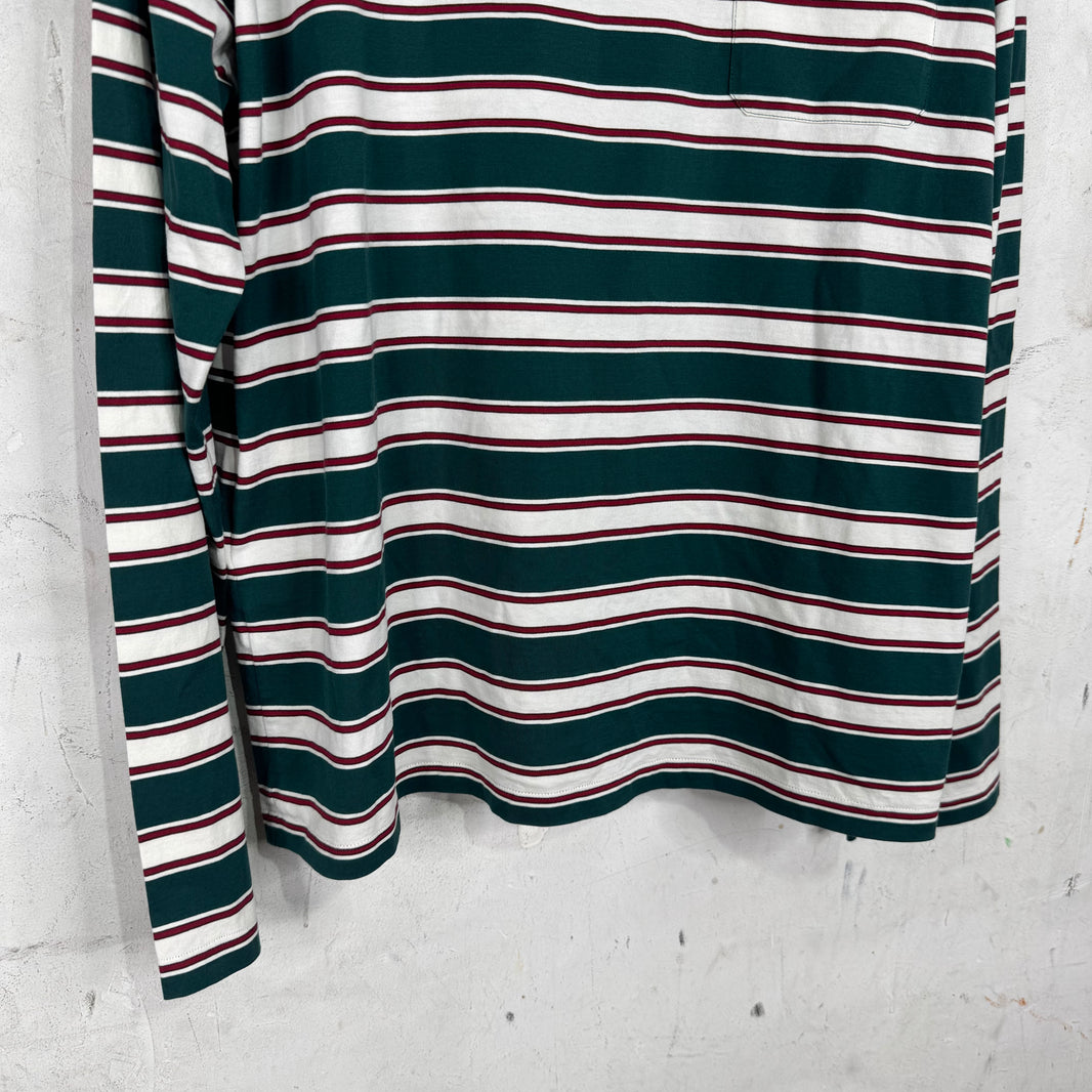Miu Miu Striped L/S Pocket T-Shirt