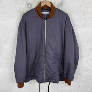 Acne Studios Purple Roll Collar Jacket