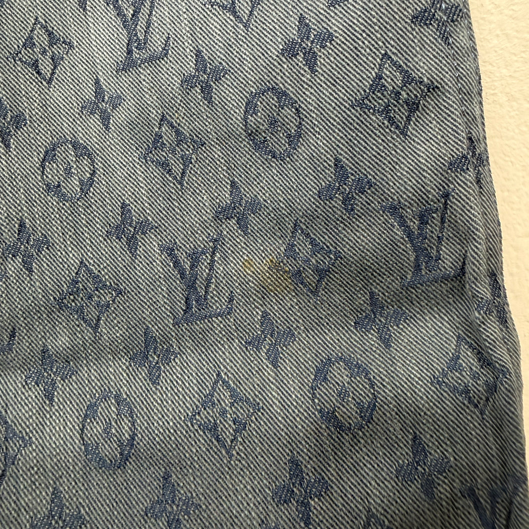 Louis Vuitton Slim Blue Monogram Jeans