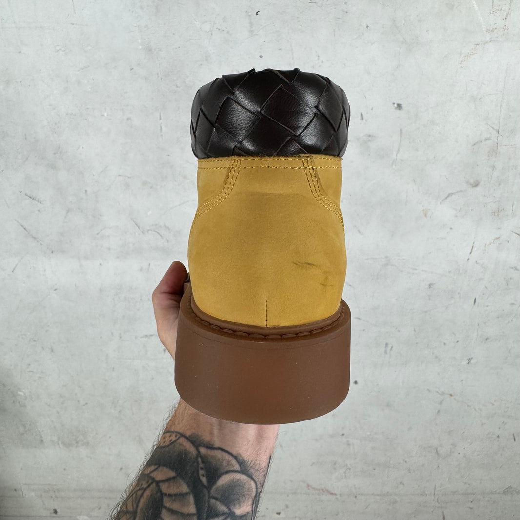 Bottega Veneta Tan Haddock Mid Boots