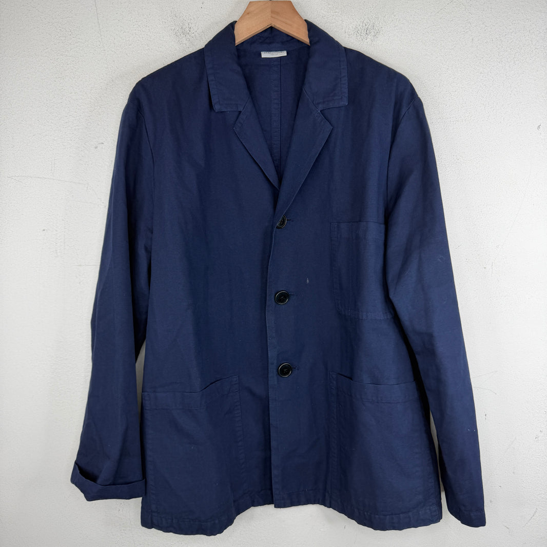 Dries Van Noten Blue Chore Blazer Jacket