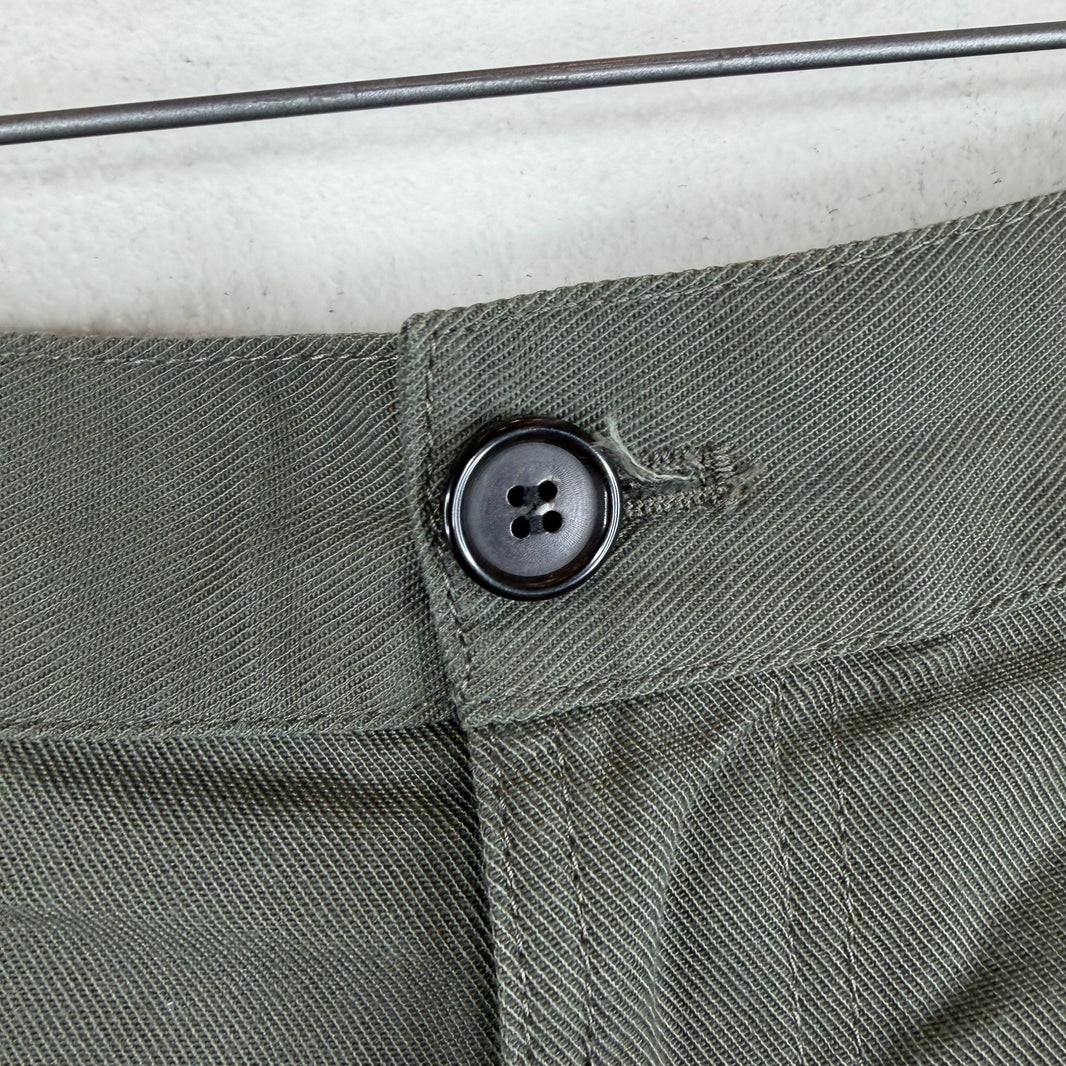 Acne Studios Green Twill Shorts