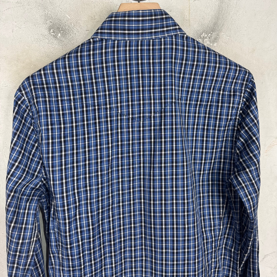 Tom Ford Plaid Snap Button Shirt
