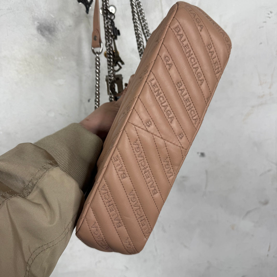 Balenciaga BB Round Charm Chained Bag
