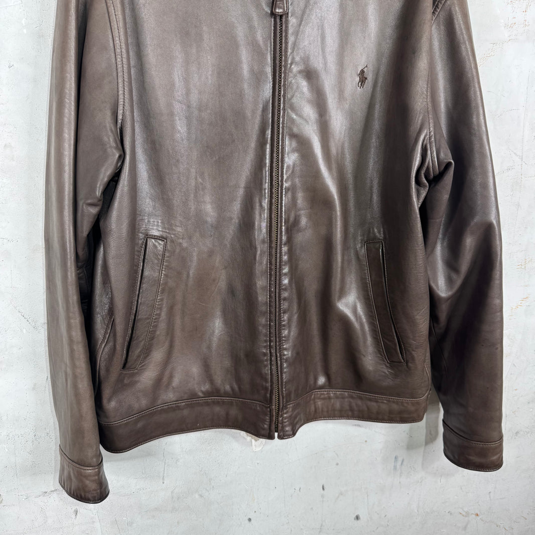 Ralph Lauren Leather Brown Jacket