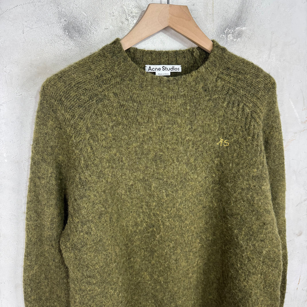 Acne Studios Wool Gold Logo Sweater