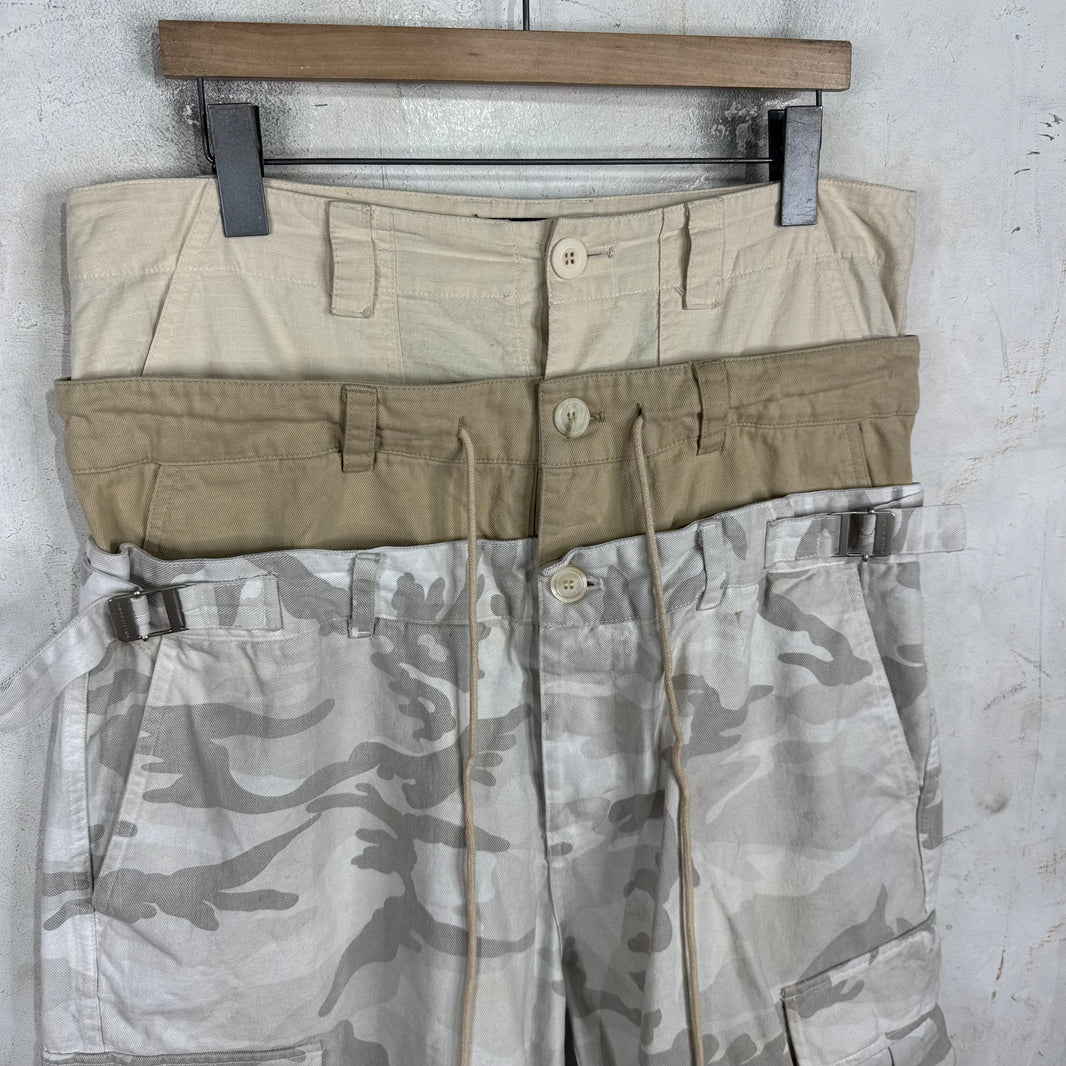 Project GR Triple Layer Sand Camo Cargos